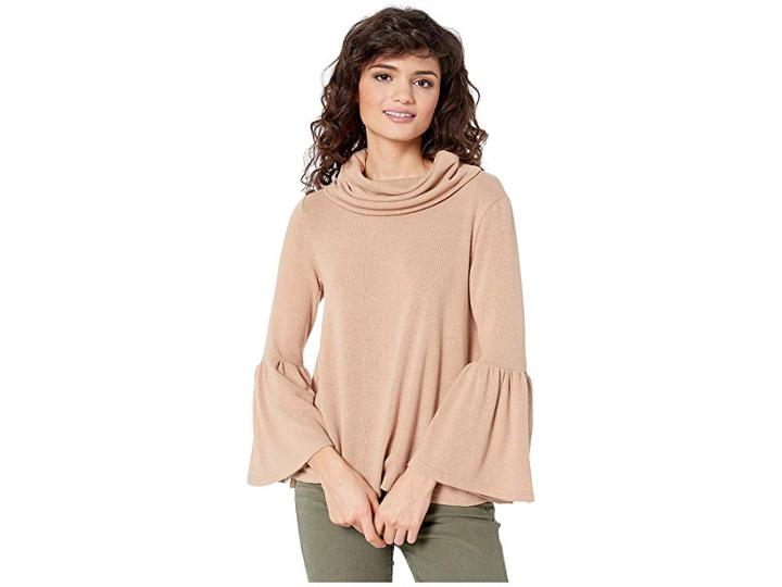 Jack By Bb Dakota Greatest Knits Cowl Neck Knit (sienna) Women's Clothing