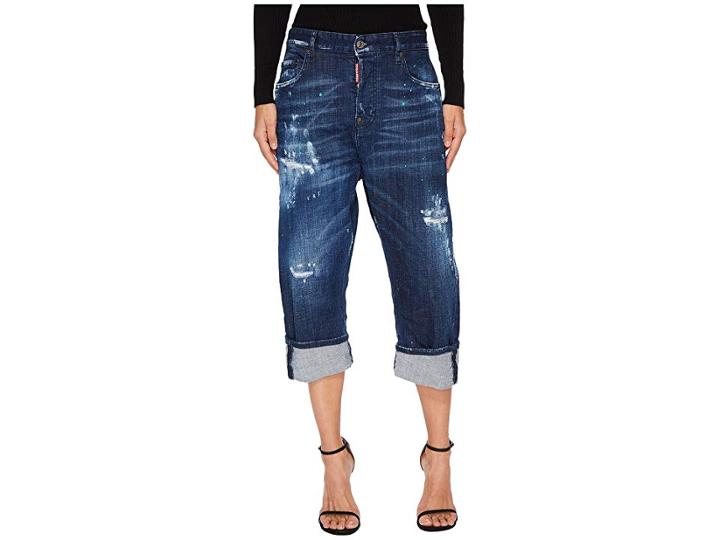 Dsquared2 Kawaii Medium Stitched Wash Jeans In Blue (blue) Women's Jeans