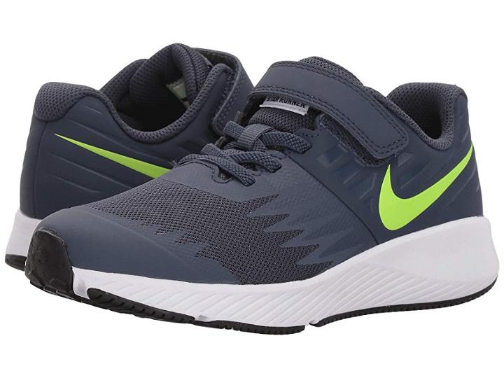 Nike Kids Star Runner (little Kid) (thunder Blue/volt/white/obsidian) Boys Shoes