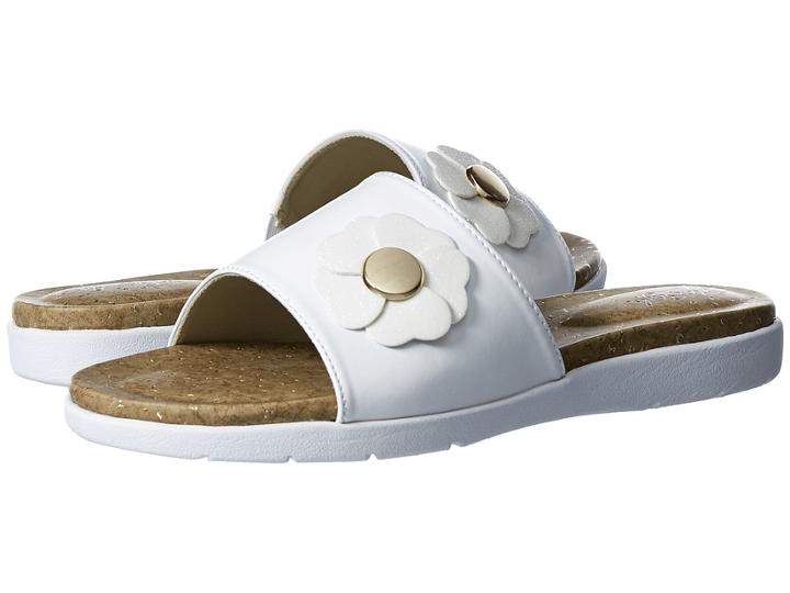 Soft Style Laurie (white Vitello) Women's Sandals