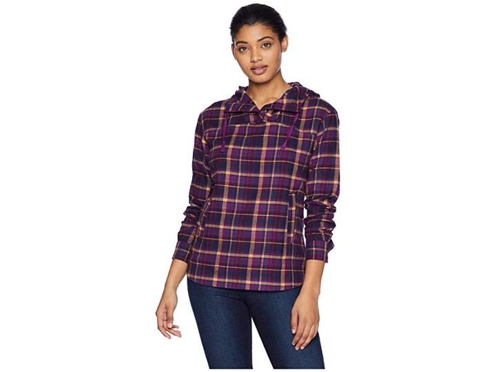 Marmot Shelley Midweight Flannel Long Sleeve (grape) Women's Sweater