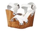 Charles By Charles David Munich (white Leather) Women's Wedge Shoes