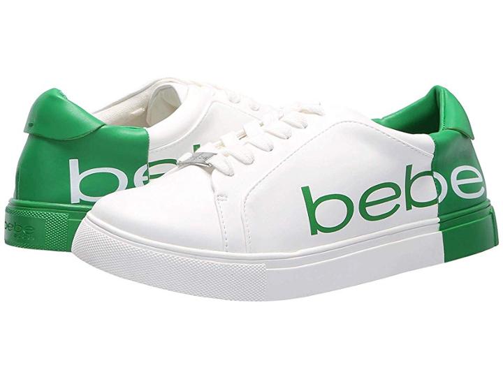 Bebe Charley (white/green) Women's Shoes