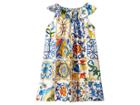 Dolce & Gabbana Kids Poplin Maioliche Dress (big Kids) (maioliche Print) Girl's Dress