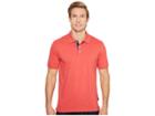 Columbia Harborside Slim Fit Polo (sunset Red) Men's Short Sleeve Pullover