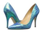 Kate Spade New York Licorice (blue Hologram Crocco Print Leather) High Heels