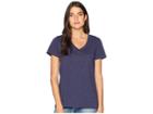 Pendleton V-neck Pocket Cotton Tee (indigo) Women's T Shirt