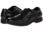 Nunn Bush Sherman Slip Resistant Plain Toe Oxford (black) Men's Lace Up Casual Shoes