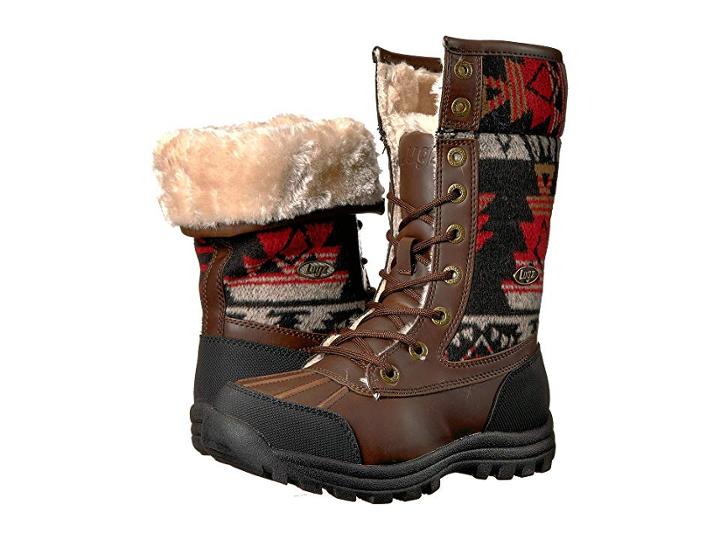 Lugz Tambora (brown/black/red/cream) Women's Boots