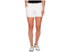 Under Armour Golf Links Shorty 4 (white/true Gray Heather/white) Women's Shorts