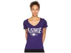 Champion College Kansas State Wildcats University V-neck Tee (champion Purple) Women's T Shirt