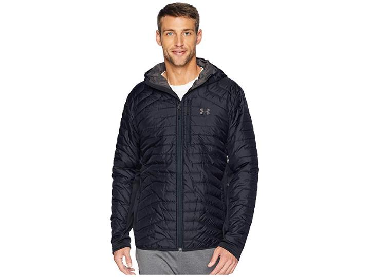 Under Armour Ua Coldgear Reactor Hybrid Jacket (black/black/charcoal) Men's Coat