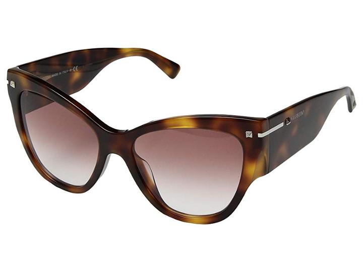 Valentino 0va4028a (light Havana/gradient Pink) Fashion Sunglasses