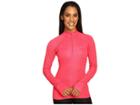 Columbia Heavyweight Ii Long Sleeve 1/2 Zip (punch Pink) Women's Long Sleeve Pullover