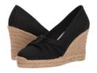 Soludos Knotted Pump Wedge (black) Women's Shoes