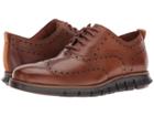 Cole Haan Zerogrand Wingtip Oxford Ii (british Tan/dark Roast) Men's Shoes