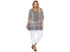 Nic+zoe Plus Size Mirrored Monkeys Tunic Top (multi) Women's Clothing