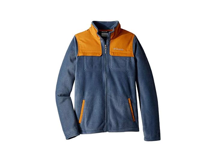 Columbia Kids Steens Mountaintm Novelty Full Zip Fleece (little Kids/big Kids) (dark Mountain/canyon Gold) Boy's Fleece
