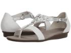 Paul Green Sival Sandal (white Silver Leather) Women's Dress Sandals