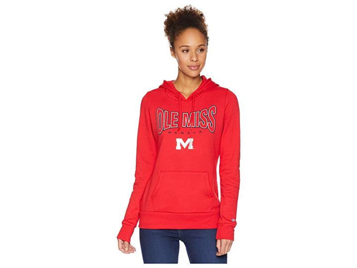 Champion College Ole Miss Rebels Eco(r) University Fleece Hoodie (scarlet) Women's Sweatshirt