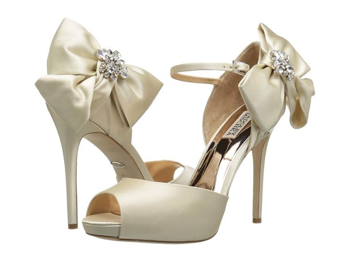 Badgley Mischka Samra (ivory Satin) High Heels