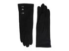 Lauren Ralph Lauren Three-button Touch Gloves (black) Wool Gloves