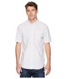 Vans Houser S/s Wovens (white Stripe) Men's Long Sleeve Button Up