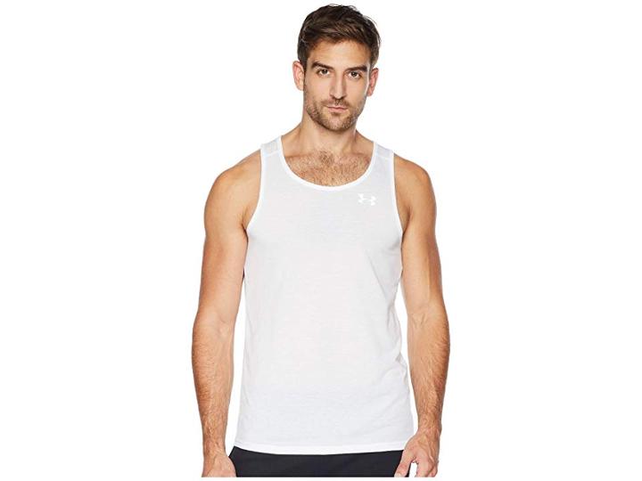 Under Armour Ua Streaker Singlet (white/white/reflective) Men's Sleeveless