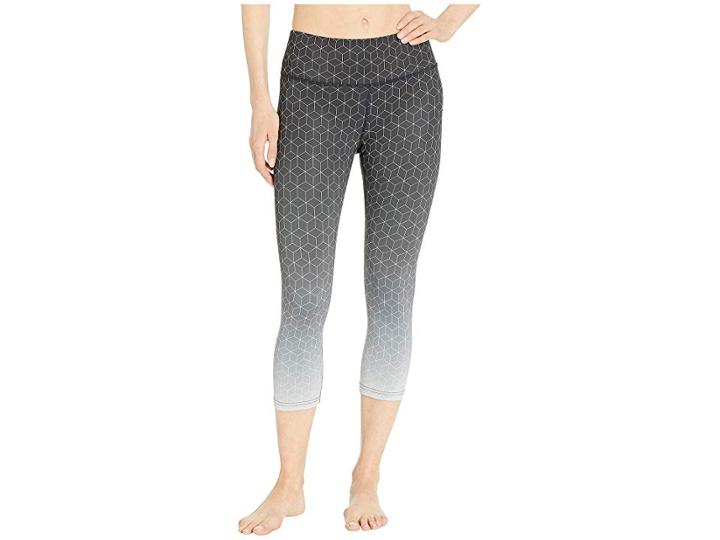 Shape Activewear Hexagon Capris (black Diamond) Women's Capri
