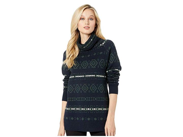 Pendleton Chalet Pullover (navy Multi) Women's Clothing