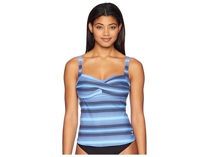 Tyr Tramonto Twisted Bra Tankini (black/gray) Women's Swimwear