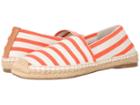 Vionic Valeri (coral/cloud Dancer Stripe) Women's Flat Shoes
