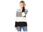 Lucky Brand Crew Neck Pointelle Sweater (natural Multi) Women's Sweater