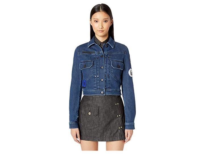 Versace Jeans Denim Jacket (indigo) Women's Coat