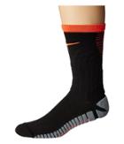 Nike Strike Hypervenom Crew Football Socks (black/total Crimson/total Crimson) Crew Cut Socks Shoes