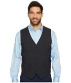 Perry Ellis Slim Fit Subtle Pinstripe Suit Vest (navy) Men's Vest