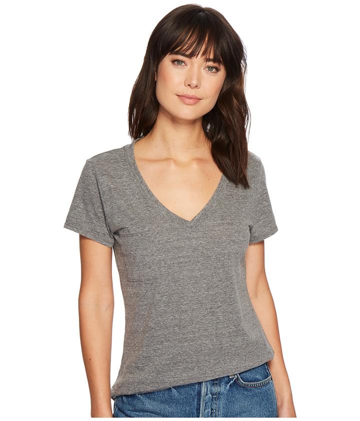 Lamade V-neck Tee (heather Grey) Women's T Shirt