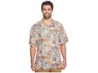 Tommy Bahama Big & Tall Big Tall Subtropical Palm Islandzone Camp Shirt (pebble Grey) Men's Clothing