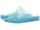 Mini Melissa Mel Beach Slide (little Kid/big Kid) (blue Summer) Girls Shoes