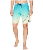 Quiksilver Highline New Wave 20 Boardshorts (cyan Blue) Men's Swimwear