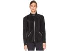 Jamie Sadock Crunchy Full Zip Jacket (jet Black) Women's Coat
