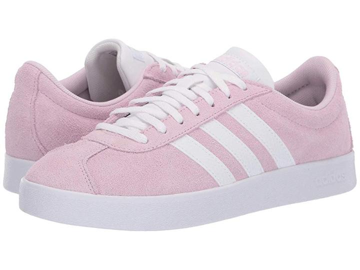 Adidas Vl Court Shoes (aero Pink S18/footwear White/light Granite) Women's Shoes