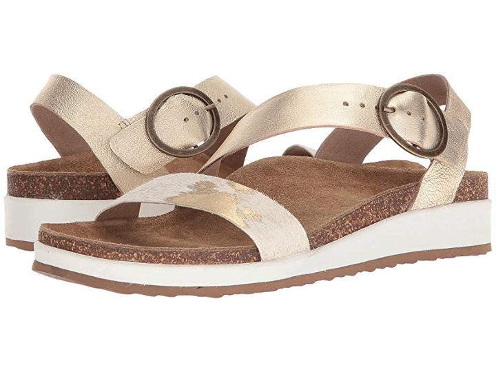 Aetrex Adrianna (gold Pony) Women's Sandals