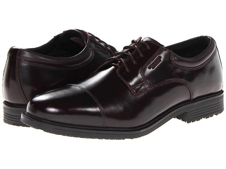 Rockport Essential Details Waterproof Cap Toe (cordovan) Men's Lace Up Cap Toe Shoes