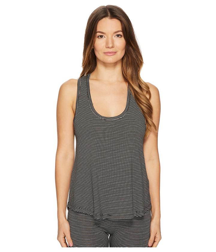 Maison Du Soir Petty Tank Top (black/white Stripe) Women's Sleeveless
