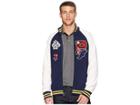 Polo Ralph Lauren Interlock Track Full Zip Jacket (cruise Navy/deckwash White) Men's Coat