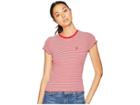 Volcom Colder Shoulder Short Sleeve (rad Red) Women's Clothing