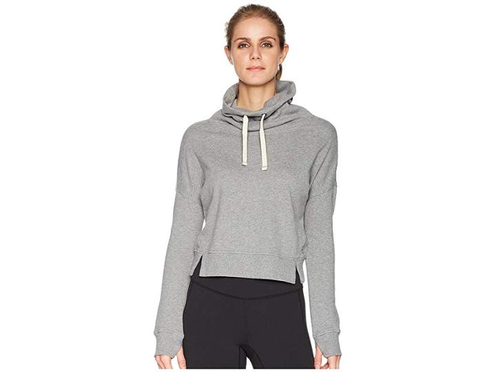 Ugg French Terry Miya Funnel Neck Sweatshirt (heather Grey) Women's Sweatshirt