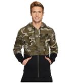 New Balance Essentials Full Zip Hoodie (universal Cam Print) Men's Sweatshirt