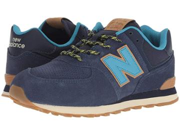 New Balance Kids Gc574v1 (big Kid) (pigment/cadet) Kids Shoes